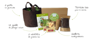 idée cadeau : box jardinage bio mon petit coin vert idée cadeau écologique