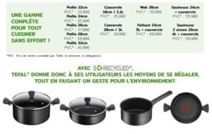 gamme so recycled téfal poeles et casseroles recyclées et recyclables fabriquées en france