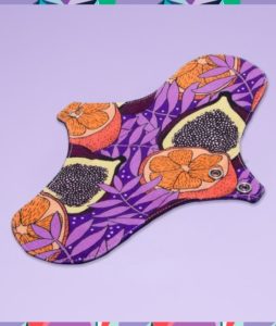 Serviette périodique hygiénique lavable à motifs en coton biologique #écologie #zérodéchet #cotonbio #serviettelavable #cotonbio #biologique #femmes #règles