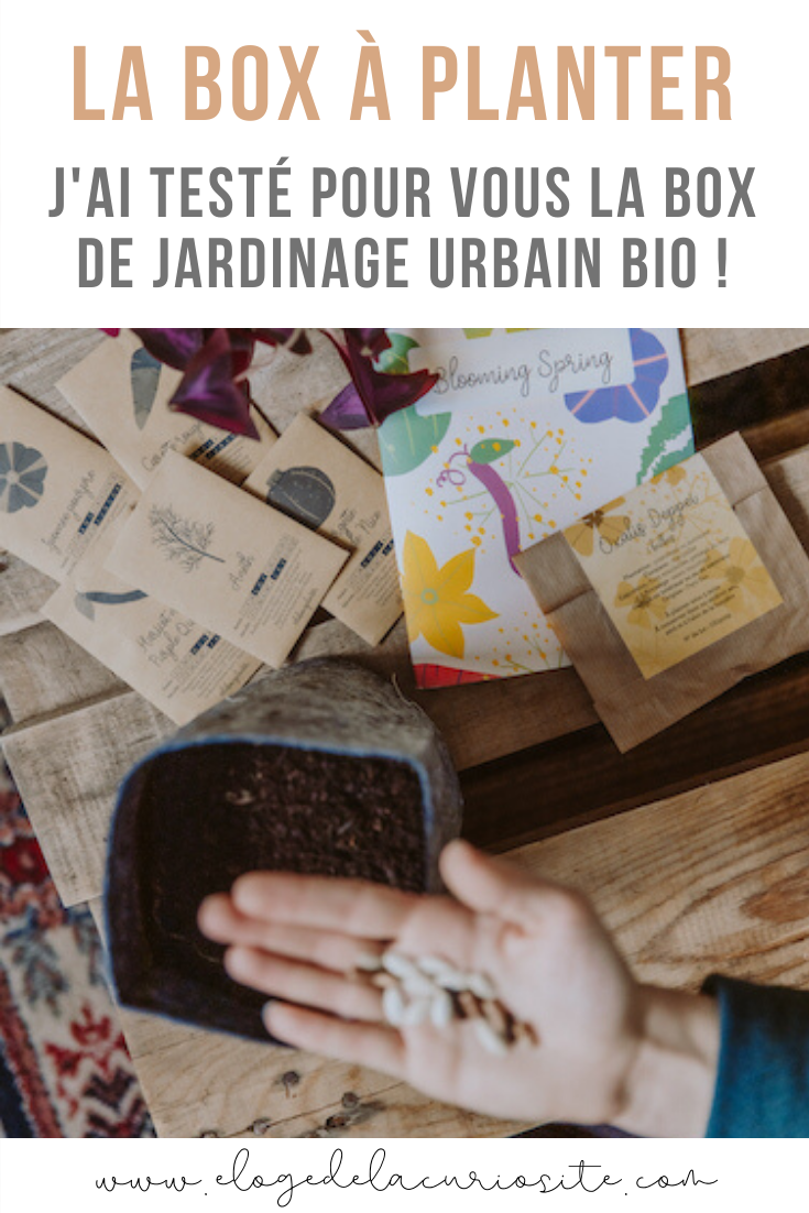 Idée de cadeau écolo - la box à planter, box de jardinage urbain ou en jardin biologique ! Pour apprendre à cultiver son petit potager en toutes saisons en ville, sur un balcon ou bien dans un jardin ! Je vous partage mon avis sur cette box dans un nouvel article, bonne lecture ! #jardinage #potager #biologique #naturel #box #cadeau #idéecadeau