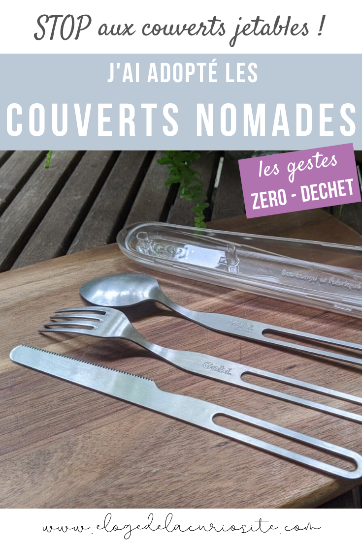 couverts réutilisables nomades inox made in france zéro déchet