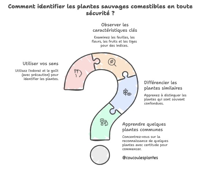 règles de la cueillette sauvage en sécurité