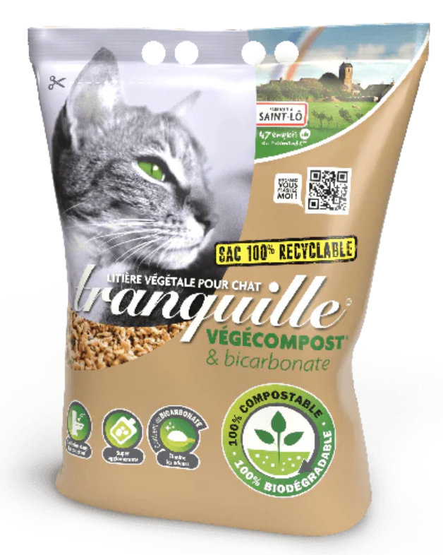 litière compostable cadeau pour chat