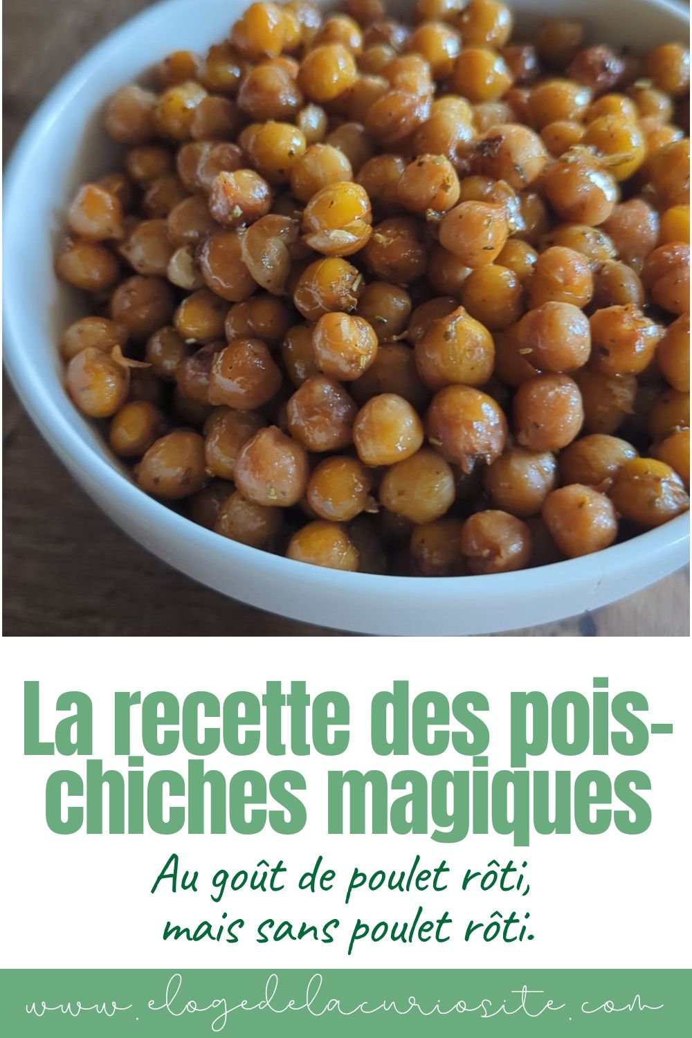 pois chiches au goût de poulet rôti