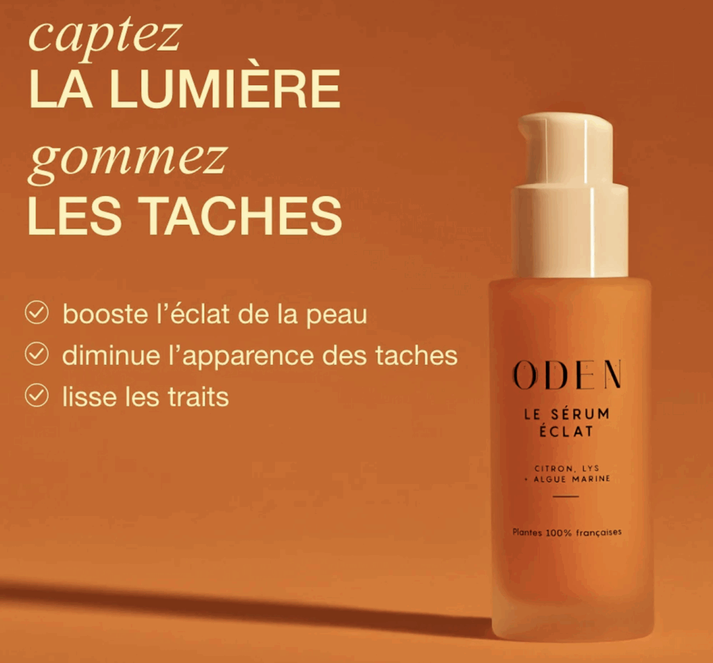 sérum éclat oden code promo