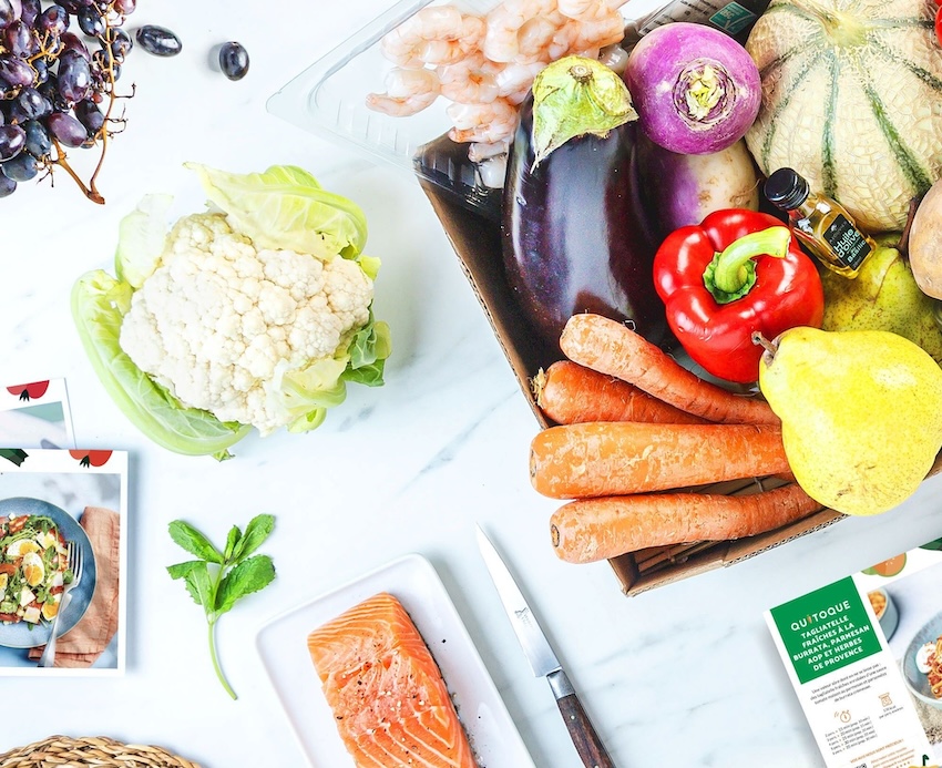 Box repas Quitoque avec ingrédients frais et réduction grâce au code promo ONDINE-75